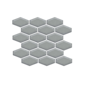 Grey Elongated Hexagon - ceramic tile